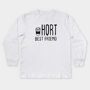 Partnerlook Coffee Short Best Friend Funny Little People Gift Kids Long Sleeve T-Shirt